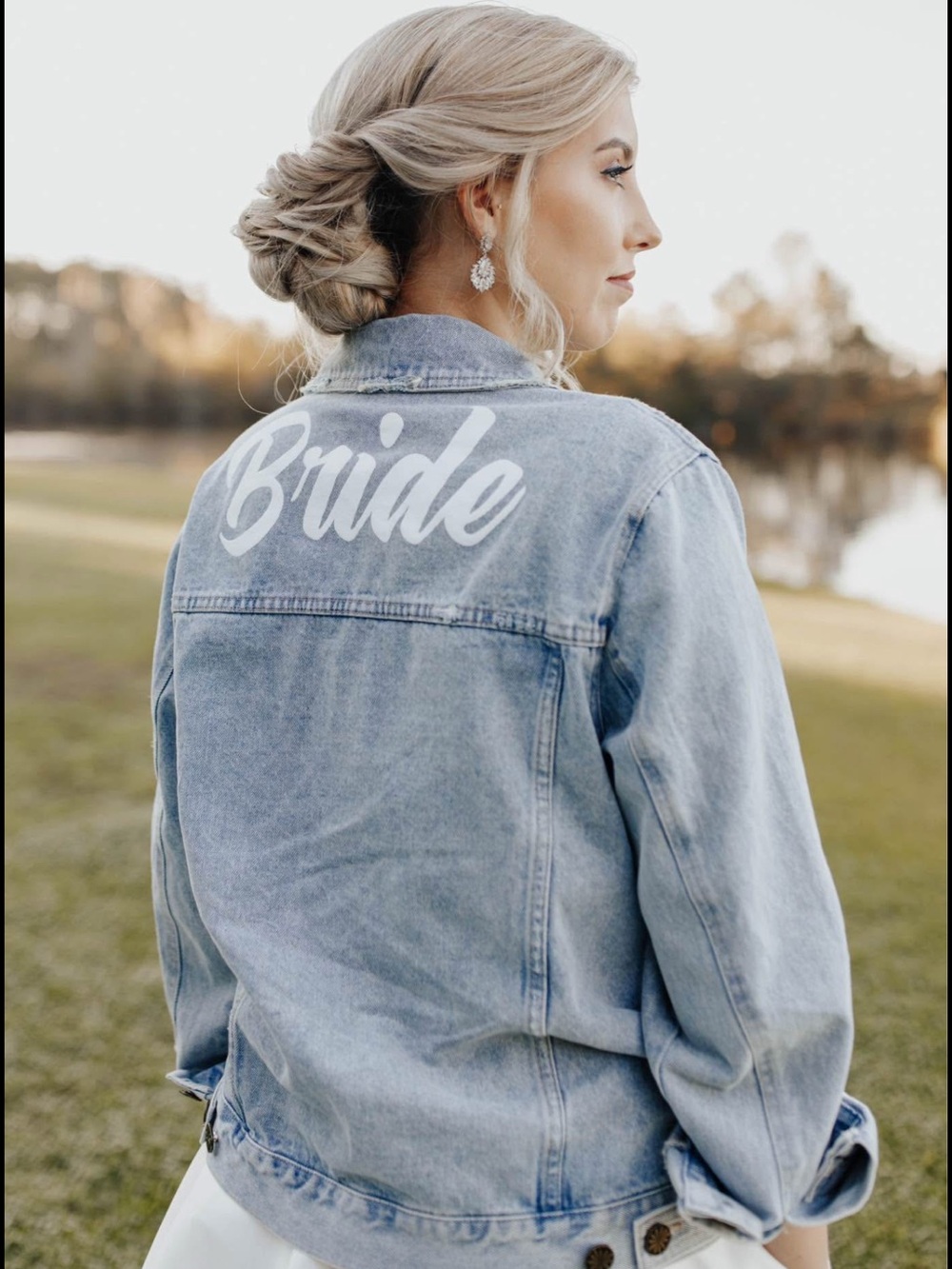 Show Me Your MuMu Light Wash Blue 'Bride' Denim Jacket